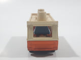 Vintage 1976 Lesney Matchbox Superfast No. 11 Car Transporter Semi Truck Orange Die Cast Toy Car Vehicle Made in England - Missing Top Level Cars