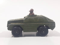 1973 Lesney Products Matchbox Rolamatics No. 28 Stoat Army Green Die Cast Toy Car Army Military Scout Lookout Vehicle