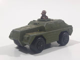 1973 Lesney Products Matchbox Rolamatics No. 28 Stoat Army Green Die Cast Toy Car Army Military Scout Lookout Vehicle