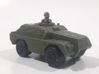 1973 Lesney Products Matchbox Rolamatics No. 28 Stoat Army Green Die Cast Toy Car Army Military Scout Lookout Vehicle