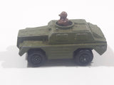 1973 Lesney Products Matchbox Rolamatics No. 28 Stoat Army Green Die Cast Toy Car Army Military Scout Lookout Vehicle