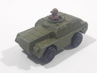 1973 Lesney Products Matchbox Rolamatics No. 28 Stoat Army Green Die Cast Toy Car Army Military Scout Lookout Vehicle