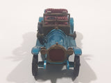 Vintage Lesney Matchbox Models of YesterYear No. Y-12 1909 Thomas Flyabout Teal Blue Die Cast Toy Antique Car Vehicle Missing Roof