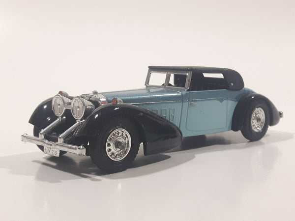 Vintage 1973 Lesney Matchbox Models of YesterYear No. Y-17 1938 Hispano-Suiza Light Blue and Black Die Cast Toy Antique Car Vehicle