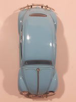Sunnyside Superior No. 7707 1955 Volkswagen Beetle Bug Light Blue 1/24 Scale Die Cast Toy Car Vehicle with Opening Doors