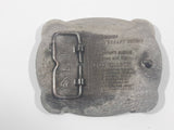 Vintage 1985 NFR National Finals Rodeo Hesston Metal Belt Buckle 3rd Edition Anniversary Series Limited Collector's Buckle