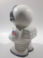 1989 - 1991 NASA Astronaut Shaped Plastic 8 1/2" Tall Digital Alarm Clock Coin Bank with Coin Distinguishing Mechanism and Lights & Sound U.S. Pat No. 4998611