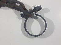 Antique Very Heavy 3 1/2" Cannonball Ball and Chain Ankle Cuff 18" Long