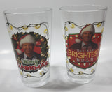 2018 Silver Buffalo National Lampoon's Christmas Vacation "Merry Clarkmas" and "Not the Brightest Bulb" 5 3/4" Tall Glass Cup Set of 2