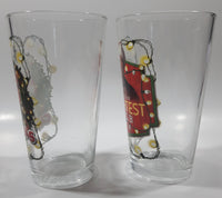 2018 Silver Buffalo National Lampoon's Christmas Vacation "Merry Clarkmas" and "Not the Brightest Bulb" 5 3/4" Tall Glass Cup Set of 2