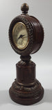 Wood Look Bronze Finish Acorn Swag 9" Tall Heavy Resin Quartz Clock