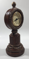 Wood Look Bronze Finish Acorn Swag 9" Tall Heavy Resin Quartz Clock