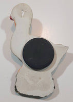 White Goose Bird 2 1/4" x 3 1/2" Resin Fridge Magnet