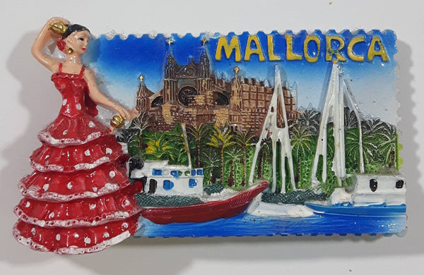 Mallorca 1 7/8" x 3 1/4" Resin Fridge Magnet