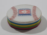 National Baseball Hall Of Fame Cooperstown, NY Baseball Themed Multi Color Layered Foam 2" Diameter Fridge Magnet