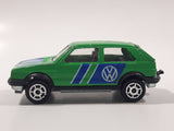 Majorette No. 235 VW Golf GTI Green 1/56 Scale Die Cast Toy Car Vehicle with Opening Rear Hatch