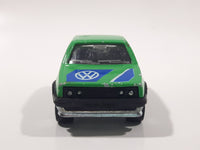 Majorette No. 235 VW Golf GTI Green 1/56 Scale Die Cast Toy Car Vehicle with Opening Rear Hatch