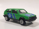 Majorette No. 235 VW Golf GTI Green 1/56 Scale Die Cast Toy Car Vehicle with Opening Rear Hatch