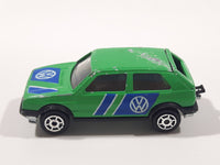 Majorette No. 235 VW Golf GTI Green 1/56 Scale Die Cast Toy Car Vehicle with Opening Rear Hatch