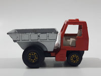 Vintage 1976 Matchbox Lesney Superfast No. 26 Site Dumper Truck Red and Silver Die Cast Toy Car Construction Equipment Machinery Vehicle - Made in England