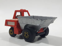 Vintage 1976 Matchbox Lesney Superfast No. 26 Site Dumper Truck Red and Silver Die Cast Toy Car Construction Equipment Machinery Vehicle - Made in England