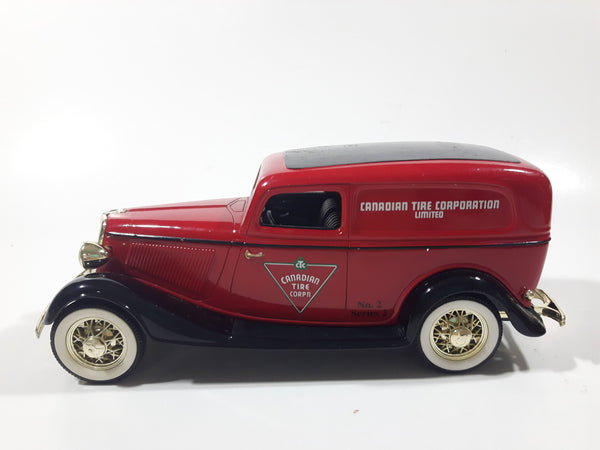 Liberty Classics Canadian Tire 1934 Ford Delivery Red 1/25 Scale Die Cast Toy Car Vehicle Coin Bank No Key