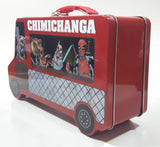 Vandor Marvel Deadpool Corps Chimichanga Food Catering Truck Shaped Red Embossed Tin Metal Lunch Box