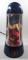 2001 Rabbit Tanaka Marvel Comics Spider-Man Blue 14" Tall Rotating Turning Motion Lamp Light