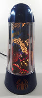 2001 Rabbit Tanaka Marvel Comics Spider-Man Blue 14" Tall Rotating Turning Motion Lamp Light