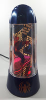 2001 Rabbit Tanaka Marvel Comics Spider-Man Blue 14" Tall Rotating Turning Motion Lamp Light