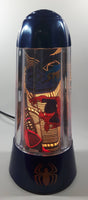 2001 Rabbit Tanaka Marvel Comics Spider-Man Blue 14" Tall Rotating Turning Motion Lamp Light