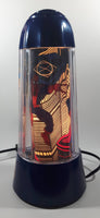 2001 Rabbit Tanaka Marvel Comics Spider-Man Blue 14" Tall Rotating Turning Motion Lamp Light