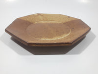 Vintage William Mason Brown Sand Tones Studio Pottery 6 1/4" Plate Signed Mason