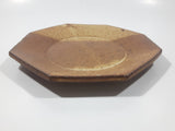 Vintage William Mason Brown Sand Tones Studio Pottery 6 1/4" Plate Signed Mason