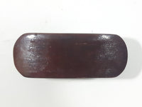 Dark Stained Wood 3 3/8" Long Wood Small Shoe Brush with Black Bristles