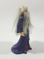 2002 Mattel Warner Bros Harry Pottery Magical Minis Albus Dumbledore 4 1/2" Tall Plastic Toy Figure