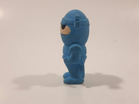 OOLY Blue Ninja 1 3/4" Tall Rubber Toy Figure Eraser