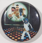 Vintage 1978 Sesame Street Fever Grover Disco Dancing Small 1" Round Button Magnet