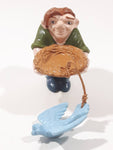 Disney Hunchback of Notre Dame Quasimodo Holding Nest with Blue Bird PVC Toy Figure 3 1/8" Tall