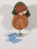 Disney Hunchback of Notre Dame Quasimodo Holding Nest with Blue Bird PVC Toy Figure 3 1/8" Tall