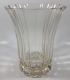 Vintage Bubble Bottom 7 1/2" Tall Heavy Glass Flower Vase