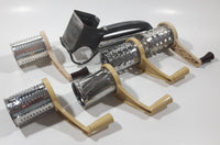 Vintage Mouli Grater with 5 Grater Blade Attachments