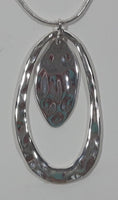 Joe Fresh Shiny Silver Tone Metal 30" Long Necklace