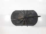 Vintage Metal and Glass 8" Tall Wax Candle Lantern