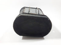 Vintage Metal and Glass 8" Tall Wax Candle Lantern