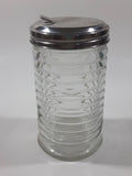 Vintage Ring Ribbed Glass Sugar Dispenser 5 1/4" Tall