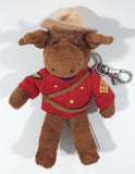 Stuffed Animal House RCMP Royal Canadian Mounted Police Moose Character 5" Tall Plush Key Chain