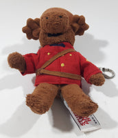 Stuffed Animal House RCMP Royal Canadian Mounted Police Moose Character 5" Tall Plush Key Chain