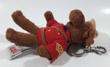 Stuffed Animal House RCMP Royal Canadian Mounted Police Moose Character 5" Tall Plush Key Chain