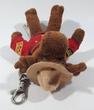 Stuffed Animal House RCMP Royal Canadian Mounted Police Moose Character 5" Tall Plush Key Chain